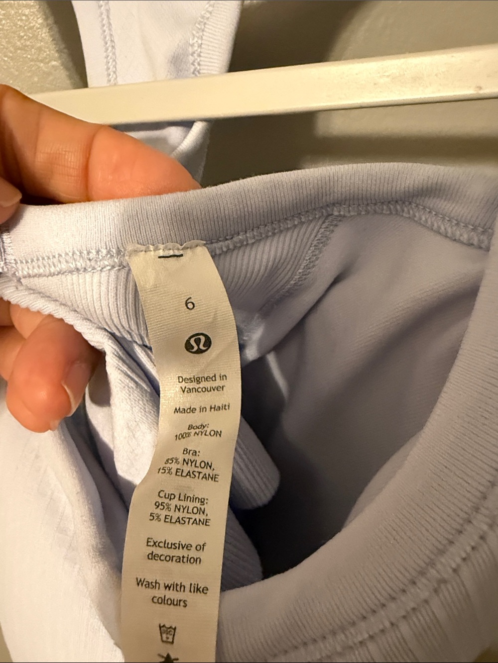 lululemon athletica Light Blue Ribbed Racerback Tank - Picture 2 of 3